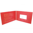 एचडी आईपीएस एलसीडी वीडियो बिजनेस कार्ड्स पेपर सामग्री के साथ कृत्रिम शैली
