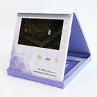 बिजनेस गिफ्ट के लिए बॉक्स संस्करण एलसीडी वीडियो ब्रोशर 7 इंच 3000 एमए बैटरी क्षमता