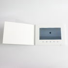 अनुकूलित मुद्रण 7 इंच सीडी वीडियो ब्रोशर विज्ञापन के लिए सफेद कार्ड खाली कार्ड 2GB मेमोरी 1000mAh
