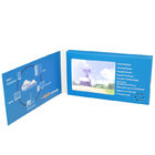 मुद्रित कागजात के साथ टिकाऊ 4.3 इंच 6 इंच एलसीडी वीडियो ब्रोशर कार्ड