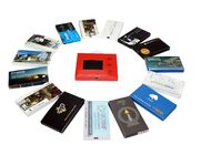 लिथियम बैटरी एलसीडी वीडियो कार्ड, एलसीडी बिजनेस कार्ड 8 जीबी 90 * 54 मिमी यूएसबी सपोर्ट एवीआई वीडियो