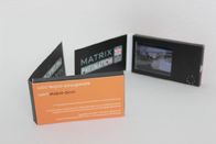 हार्ड कवर, ए 4 / ए 5 आकार के साथ अनुकूलित एलसीडी वीडियो व्यापार कार्ड