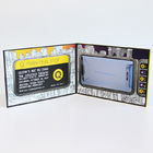 6 मूवी - नियंत्रण एलसीडी वीडियो कार्ड, व्यापार के लिए गोल्ड स्टैम्पिंग वीडियो ग्रीटिंग कार्ड