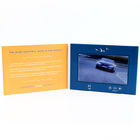 6 मूवी - नियंत्रण एलसीडी वीडियो कार्ड, व्यापार के लिए गोल्ड स्टैम्पिंग वीडियो ग्रीटिंग कार्ड