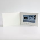 अनुकूलित मुद्रण 7 इंच सीडी वीडियो ब्रोशर विज्ञापन के लिए सफेद कार्ड खाली कार्ड 2GB मेमोरी 1000mAh