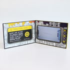एलसीडी कार्ड वीडियो ब्रोशर वीडियो प्लस प्रिंट बुक रिचार्जेबल 300-2000mA बैटरी में