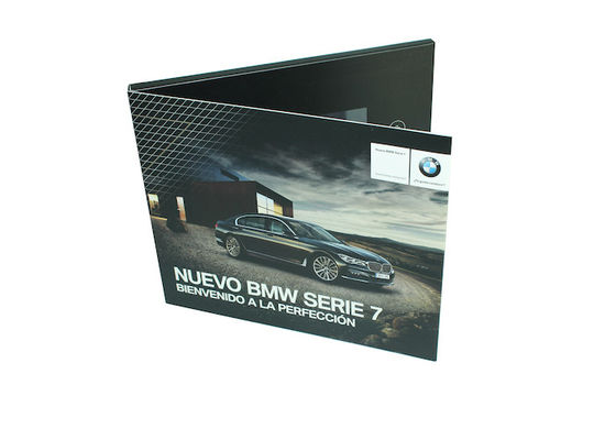Artwork Printed Video Brochure 128MB Memory Support Mp4 / AV Formart