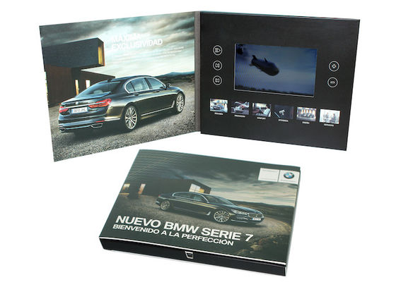 Artwork Printed Video Brochure 128MB Memory Support Mp4 / AV Formart