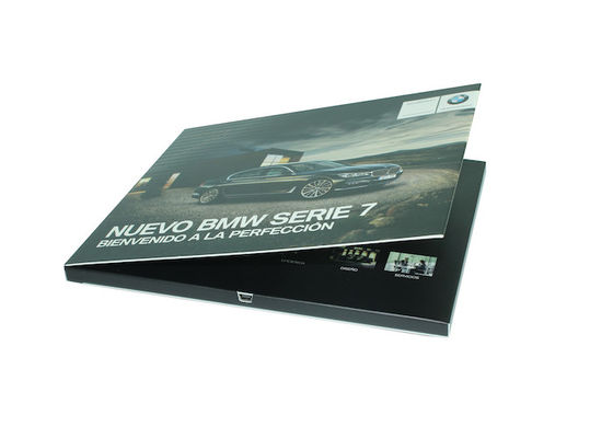 Artwork Printed Video Brochure 128MB Memory Support Mp4 / AV Formart