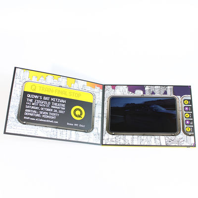 VIF Free Sample TFT Video Booklet for Invitation CMYK pritned brochure  lcd video greeting card for opening veremonies