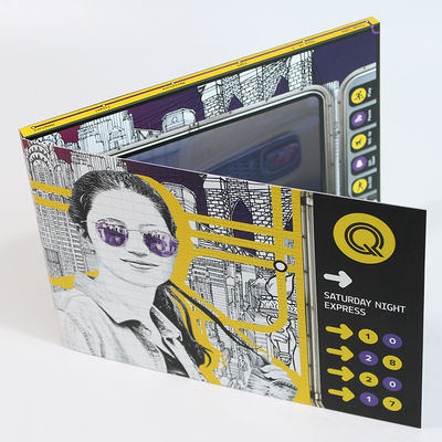 VIF Free Sample TFT Video Booklet for Invitation CMYK pritned brochure  lcd video greeting card for opening veremonies