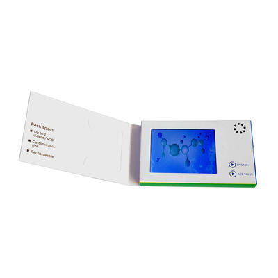 USB पोर्ट एलसीडी वीडियो व्यवसाय कार्ड 128MB-8GB मेमोरी CMYK / मैट फाड़ना मुद्रण